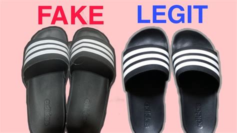 adidas adilette slides original vs fake|Adidas Adilette slides real vs fake review. How to spot fake Adidas .